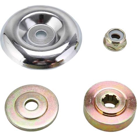 Kit de connexion d'écrou de lame en métal pour broyeur, 4 adaptateurs de tête de brosse, adaptateur de lame de rechange pour . (1/5)