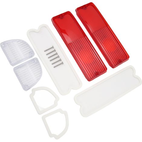 Lentilles de feu arrière de recul avec joints 110215, boîtier rouge, kit de remplacement pour camionnette Chevy (1/5)