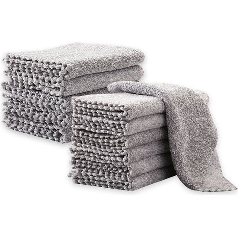 Chiffon Microfibre - 40 x 40 Cm - Absorbant Non Pelucheux - Pour Cuisine Salle De Bain Vitres Appareils Électroniques - Lot De 6 (1/5)