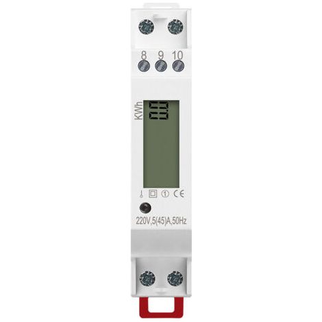 COMPTEUR ÉLECTRIQUE MONOPHASÉ 45 A SIMPLE TARIF AFFICHAGE LCD MID (1/4)