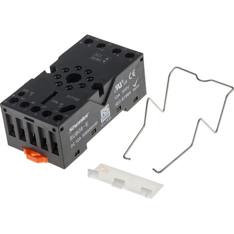 Prise femelle à montage sur rail DIN 8 contacts, Rail DIN, 300V, pour Relais RUB de RS PRO ( Prix pour 1 )