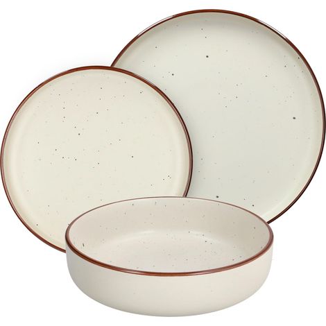 Tognana Avorio, Servizio piatti 18 pezzi per 6 persone, Stoneware, Beige (1/5)
