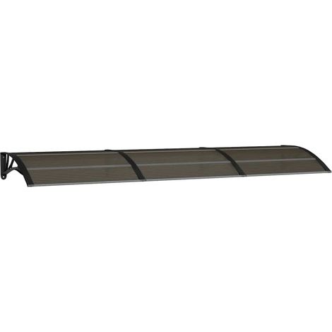 Door Canopy Black 300x75 cm Polycarbonate vidaXL