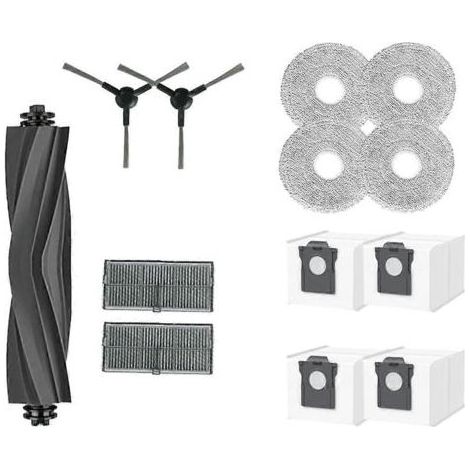 NALOOKAMIC 13 pièces pour balai à franges Dreame Mova E30 Ultra : brosse latérale à rouleau, filtre HEPA, sac à poussière, accès ultra-résistant (1/4)