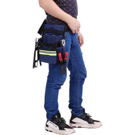 Sacoche outillage électricien organisateur travail pratique avec ceinture porte-outils (1/5)