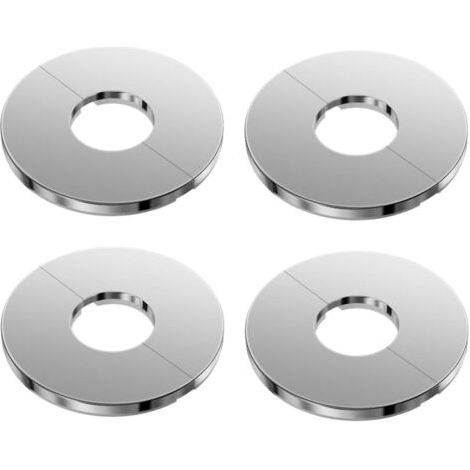4 PièCes ChroméEs Rosace Ouvrante Robinetterie, 27 Mm Inner Diameter, Rosace Robinet, Rosace Mitigeur Douche, Rosace Radiateur (1/5)