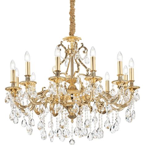 Ideal Lux Gioconda - 12 Licht Pendelleuchte Gold
