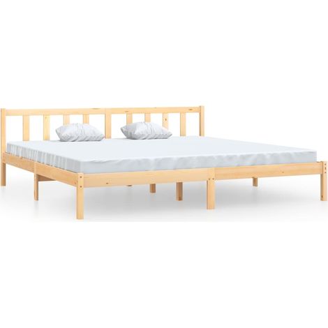 Lit Bois de pin massif 180x200 UK Super King (1/5)