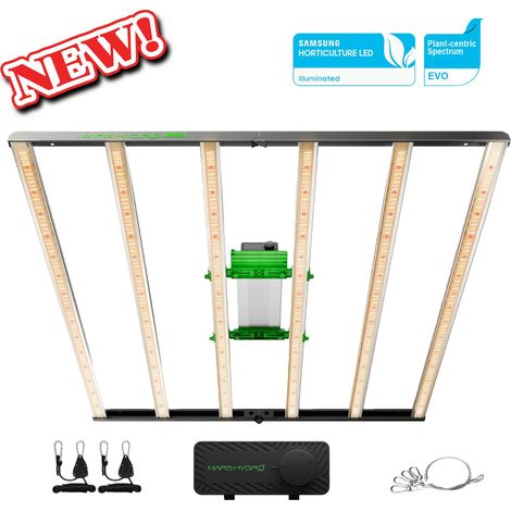 Mars Hydro FC 6500 EVO Vollspektrum LED Grow Lampe Samsung 301H EVO for 150x150x200cm Growbox Pflanzenzimmer Samen Gemüse Blume Hoher Ertrag für 4-8 Pflanzen (1/5)