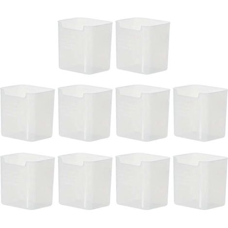 10 pièces transparent réfrigérateur boîte rangement espace Saving organisation aliments Sorting boîtes réfrigérateur (1/5)