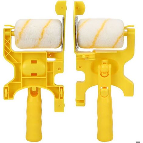 Rouleau Peinture - 30 x 12 cm - Avec Deflecteur Pour Separation Des Couleurs - Kit Complet 1 Cadre 2 Rouleaux 1 Brosse (1/3)