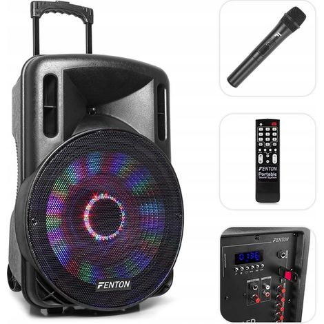 Tragbarer Lautsprecher 15" 800w Bt mit Mikrofon Ft15led 170.093