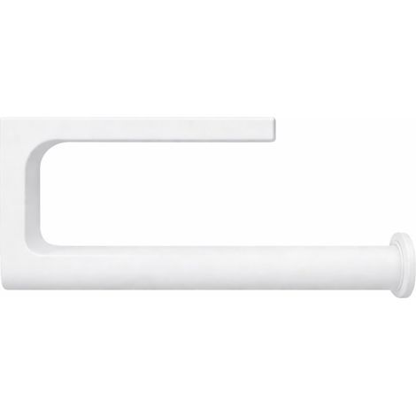 Soporte para toallas de papel debajo del gabinete, blanco, no requiere perforación. (1/3)