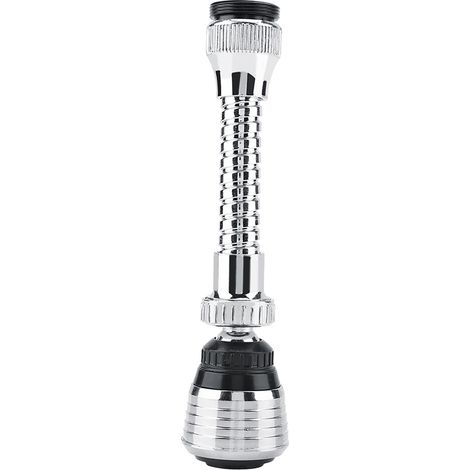 Eco Turbo flexibler Strahlregler mit 360° drehbarer Düse. Spart 30–70 % Wasser am Waschbecken. Kompatibel mit 22-mm-/24-mm-Rohren. Einfache Installation. (1/5)