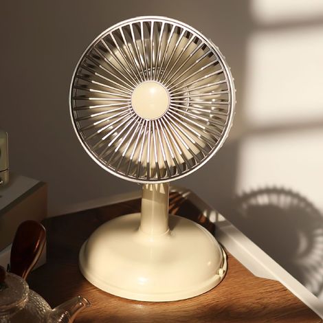 Ventilateur De Bureau - Circulateur D Air USB Portable Avec Batterie Intégrée - Pour Chambre Bureau Salon - 1 Pièce (1/5)