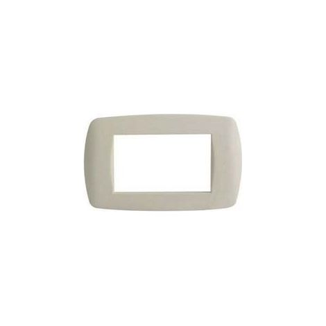 PLACCA 4 POSTI MILLENNIUM AVORIO  4 posti  mm.148x84h. (7844.TA)    MARLANVIL