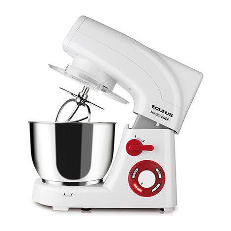 BATIDORA AMASADORA TAURUS MIXING CHEF 1200W. 6 VELOCID.+TURBO, RECIPIENTE GIRATORIO INOX. DE 5,5L.