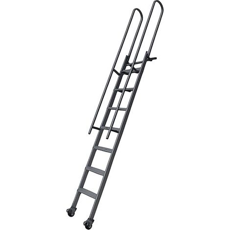 Stahl-Raumspartreppe Metallstufen- Geschosshöhe 2,50m - SSPFXL-263-N-RH