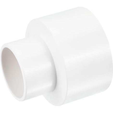 Raccord réducteur en PVC, 63 mm x 40 mm, raccord adaptateur de tuyau, raccord réducteur de conduit pour construction d'approvisionnement en eau, 1 pièce et blanc (1/5)