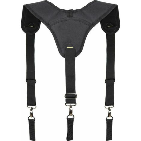 Ceinture porte-outils Bretelles réglables à 3 points rembourrées pour travaux de charpentier et électricien (1/5)