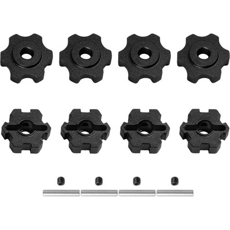 Joints adaptateurs hexagonaux de 17 mm pour RAXXAX 1/10 extension de moyeu hexagonal en métal kits modifiés pour RAXXAX 1/Accessoires de télécommande Modèle de voiture Pièce améliorée (1/5)