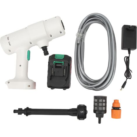 6-in-1 kabelloser Hochdruckreiniger mit Sprühdüse, 12.000 mAh Akku, 2,4 MPa Leistung, tragbar, ideal für Zäune und Gärten. (1/5)
