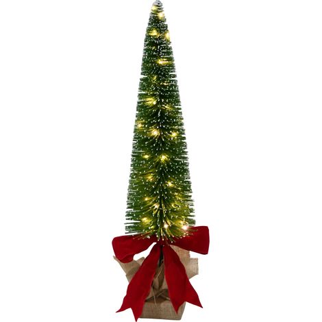 TrendLine LED Tannenbaum 75 cm batteriebetrieben mit Timer warmweiß 50 LED