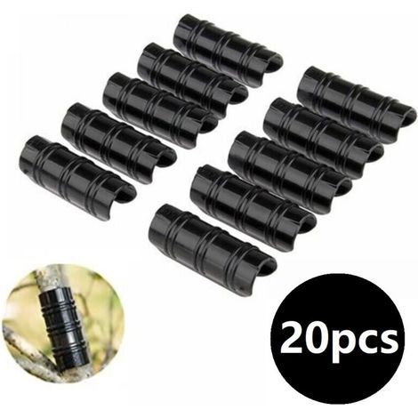 Lot de 20 serre clips 19mm – Fixation bâches et filets sur tubes 19-20mm – Matériau ABS résistant aux intempéries – Pour serres et jardins - 20pcs (1/5)