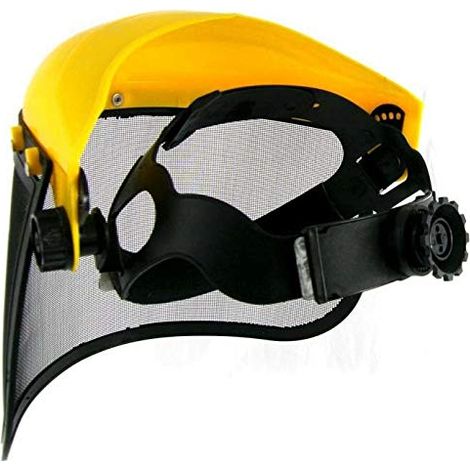 Casque de sécurité avec visière en Mesh intégral, Chapeau de Sylviculture réglable avec Protection auditive pour abattage de Bois, Taille-Haies, Travail agricole (1/5)
