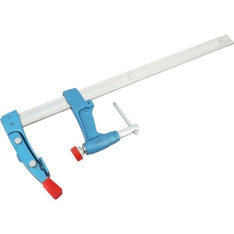 Serre-Joint de Charpentier 1200mm Wilmart – Vis Protégée & Pointes d'Ancrage (Rail 35x8) (1/3)