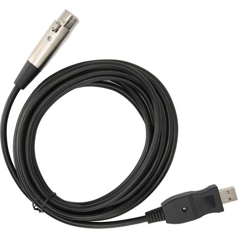 Câble convertisseur microphone USB vers XLR avec carte son intégrée pour l'enregistrement d'instruments de musique et le karaoké. (1/5)