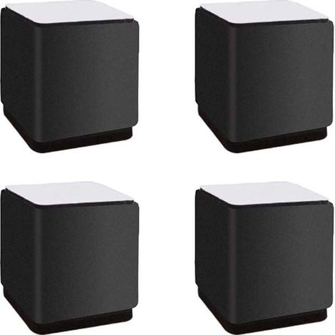 Pieds de Meubles en Acier au Carbone Carrés Rehausseur 5cm Protection Plancher Lits Canapés Armoires (1/4)