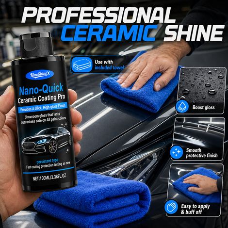 KineShineX Nano-Keramikversiegelung Professional Edition, Kratzerreparatur-Wachsversiegelung, Kristallspray mit staub- und wasserabweisenden Eigenschaften usw. (1/5)