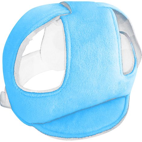 Casque bébé bleu léger anti-chocs ajustable respirant sécurité enfant absorbe chocs doux (1/5)