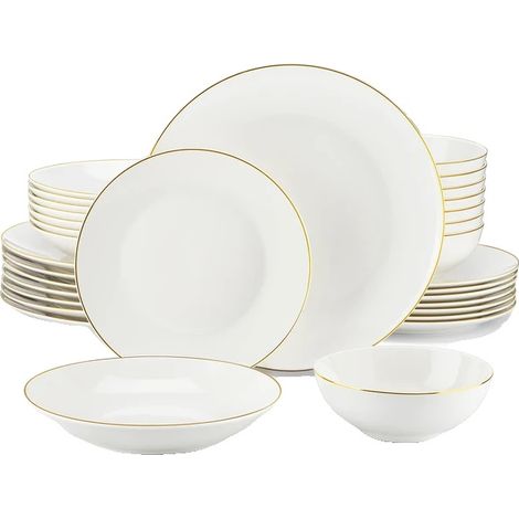 32-teiliges Geschirrset, robuste Keramik, 32-teilig (1/2)