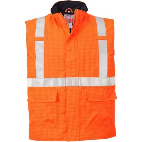 Bodywarmer Hi-vis Bizflame Antistatique Et Fr - Xl - Orange - Portwest (1/2)