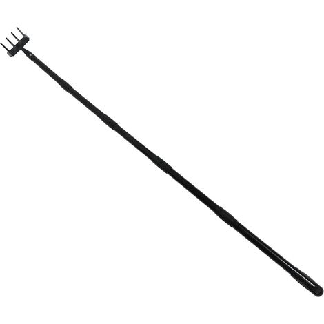 Râteau à désherber à longueur réglable, manche ergonomique en acier inoxydable, outil de jardinage pour cultiver et ameublir la terre, 5 sections (1/5)