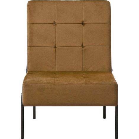Maison Exclusive - Poltrona Relax 65x79x87 cm Marrone in Velluto (1/5)
