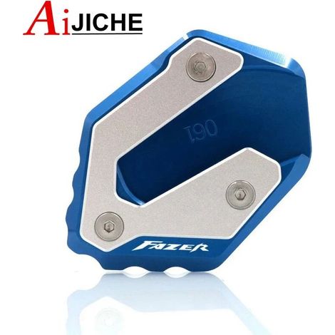 (FAZER-Bleu) Extension de béquille latérale CNC pour moto, compatible avec Yamaha FZ6 FAZER FZ6R FZ6-S2 2004-2009 maxpower (1/4)