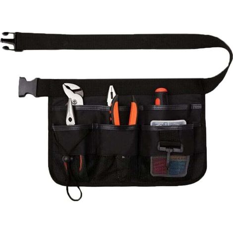 Cintura porta attrezzi da giardino, borsa porta attrezzi regolabile, cintura porta attrezzi, 7 tasche, tessuto Oxford 600D, impermeabile, con cintura regolabile, per casa, giardino, campeggio, pulizie