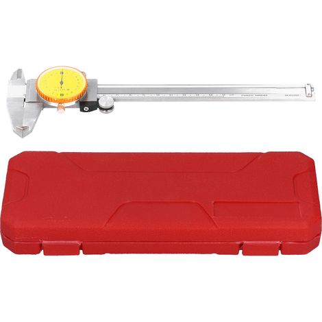 Étrier à cadran en acier inoxydable, précision 0,02mm, plage de mesure 0‑150mm, avec étui de rangement (1/5)