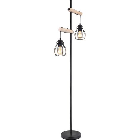 Globo - lámpara de pie - Mina - negro - metal - E27 - 153260S