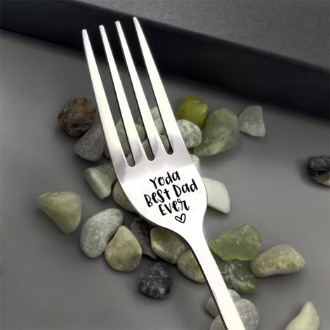 Fourchette En Acier Inoxydable - 21 Cm - Idéale Pour Fête Des Pères Fête Des Mères Noël - 1 Pièce (1/4)