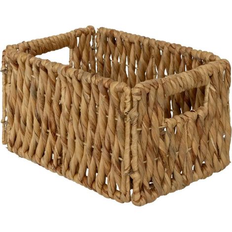 Panier Pliable en Jacinthe "Maura" 29cm Naturel (1/3)