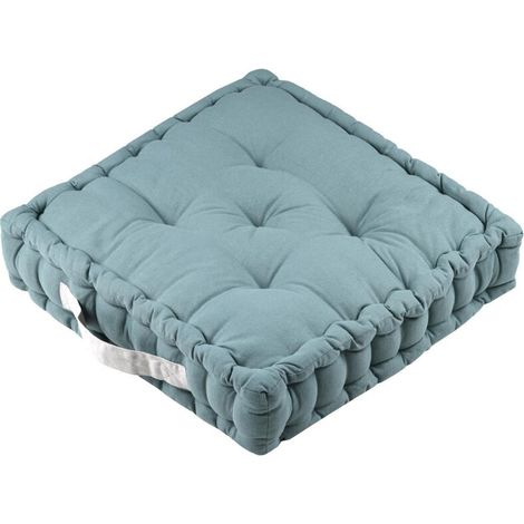 Coussin de sol épais en coton 45 x 45 x 10 cm – 100% coton – Confort décoratif pour espaces de vie –