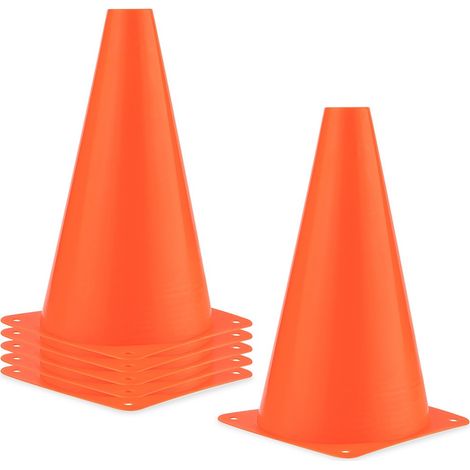Peones - Conos de slalom - 6 piezas - Naranja