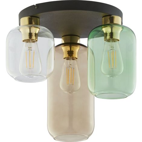 tk-lighting Marco lampe suspendue noire multicolore 44 cm (1/5)