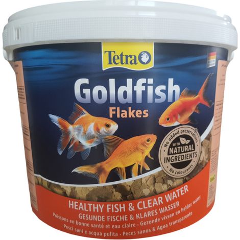 Goldfish Flocons 2.050 kg - 10 litres Aliment complet pour les poissons rouge - Tetra