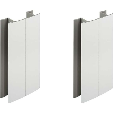 Cyclingcolors – Plinthe de finition de cuisine 150mm blanc brillant – Raccord connecteur PVC – Largeur 20mm – Pour pied de meuble