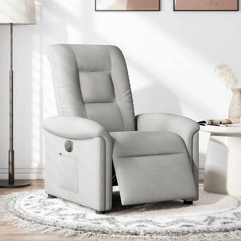Maison Exclusive - Relaxsessel Elektrisch Wolkengrau Stoff